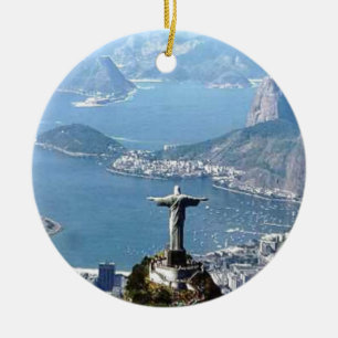 Rio de Janeiro Cristo Statue Ceramic Ornament