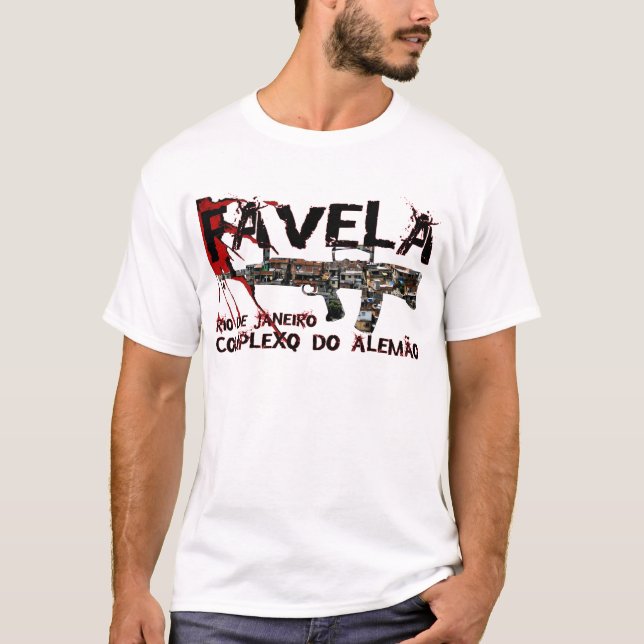 Rio de Janeiro Favela (Slum/Shanty Town) T-Shirt (Front)