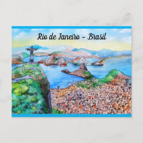 Rio de Janeiro Holiday Postcard