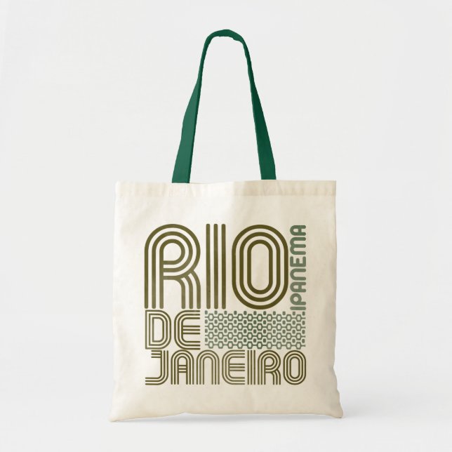 Rio de Janeiro Ipanema typography style Tote Bag (Front)