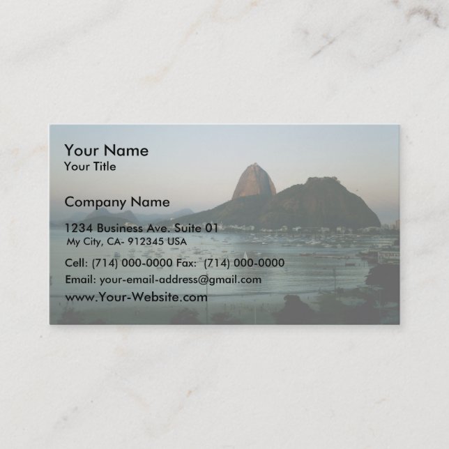 Rio De Janeiro Island Business Card (Front)