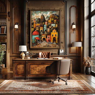 Rio de Janeiro: Marvelous City - Whimsical Art Poster