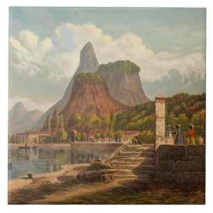 Rio de Janeiro, Mont Corcovado and Botafago Bay Ceramic Tile