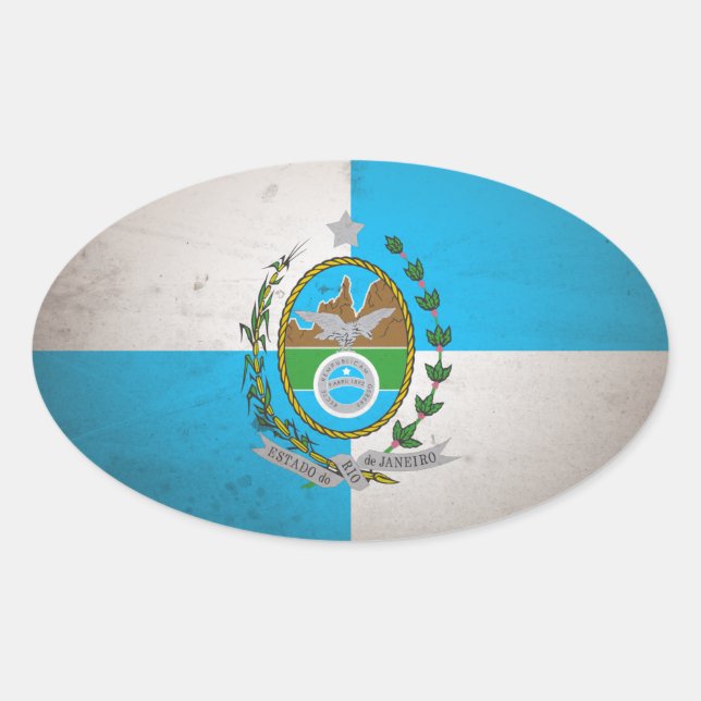 Rio de Janeiro Oval Sticker (Front)