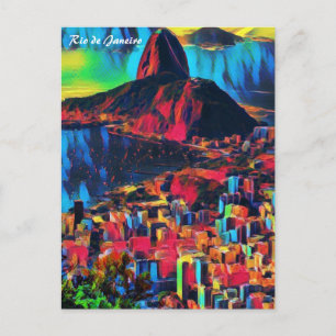 Rio de Janeiro, Pão de Açúcar/City View Art Postcard
