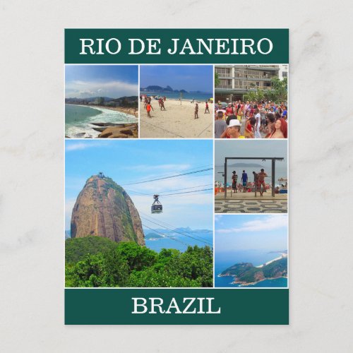 rio de janeiro scenes postcard