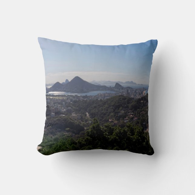 Rio De Janeiro South Zone Throw Pillow (Front)