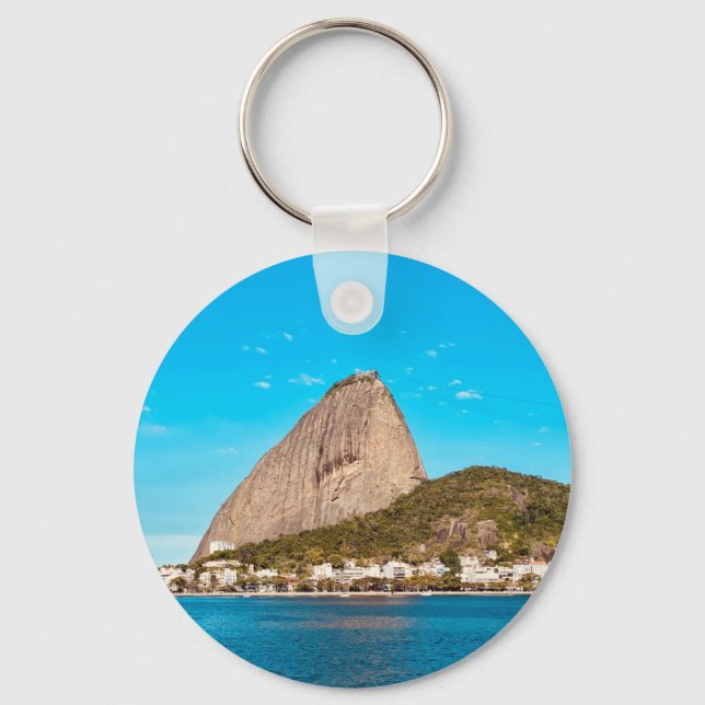 Rio de Janeiro Sugarloaf Mountain Photo Keychain (Front)