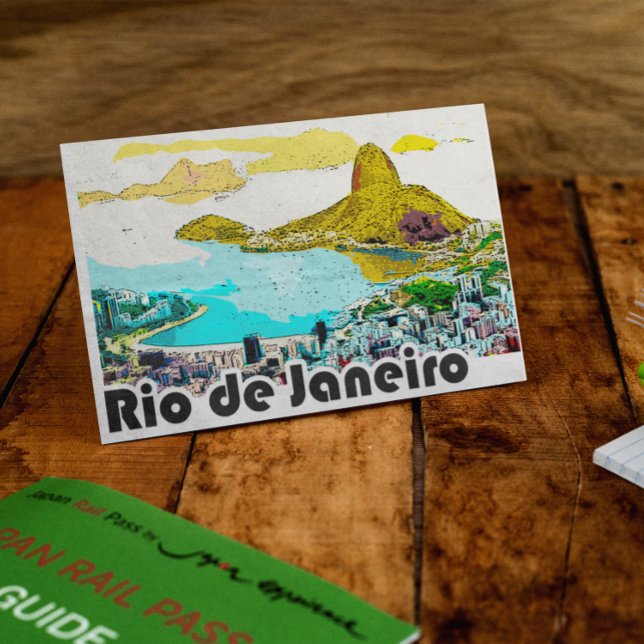 Rio de Janeiro Vintage Travel Postcard (Rio de Janeiro Vintage Postcard)