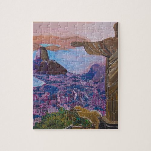 Rio De Janeiro With Christ The Redeemer Jigsaw Puzzle