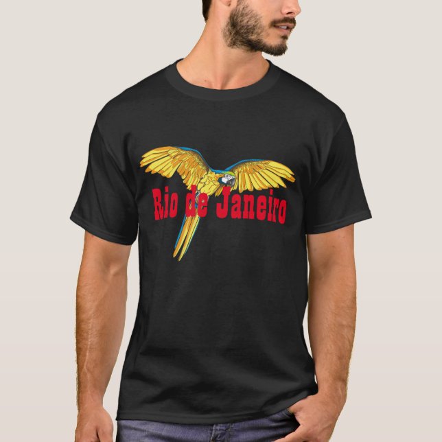 Rio de Janeiro with parrot T-Shirt (Front)