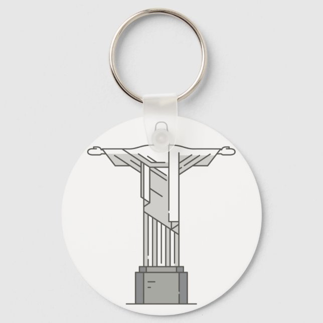 RIO DE JANEIRO World landmark Keychain (Front)