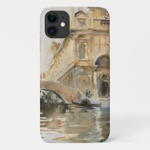 Rio dei Mendicanti Venice by John Singer Sargent iPhone 11 Case