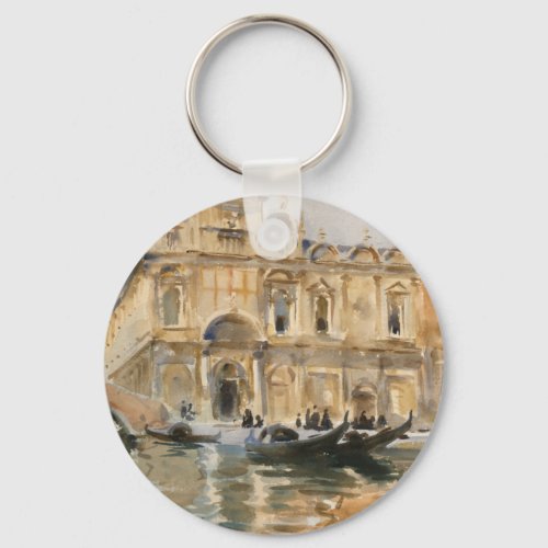 Rio dei Mendicanti Venice by John Singer Sargent Keychain
