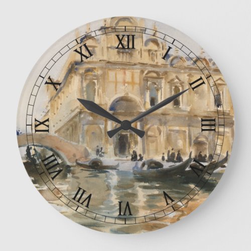 Rio dei Mendicanti Venice by John Singer Sargent Large Clock