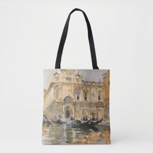 Rio dei Mendicanti Venice by John Singer Sargent Tote Bag
