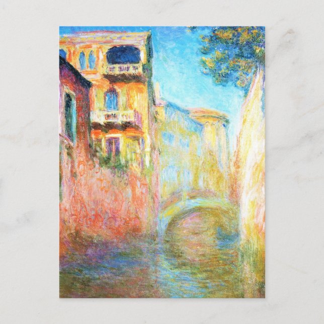 Rio della Salute  Claude Monet Postcard (Front)