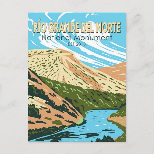 Ro Grande del Norte National Monument New Mexico Postcard