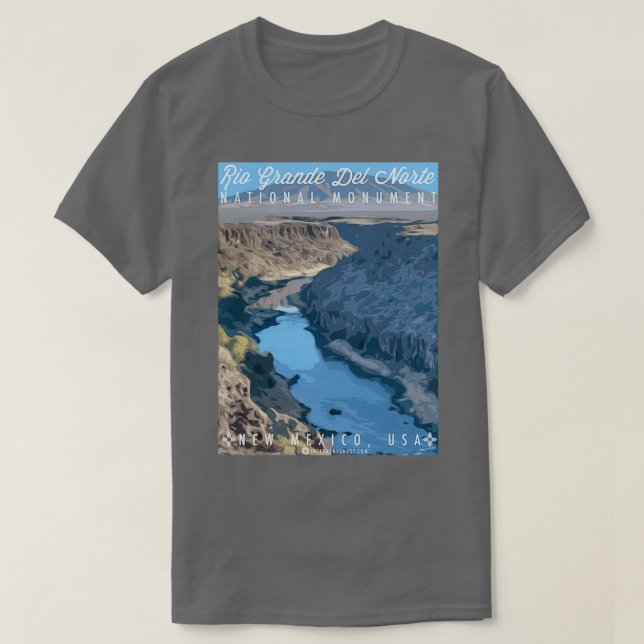 Rio Grande Del Norte National Monument T-Shirt (Design Front)