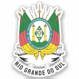 Rio Grande do Sul coat of arms - Brazil Sticker