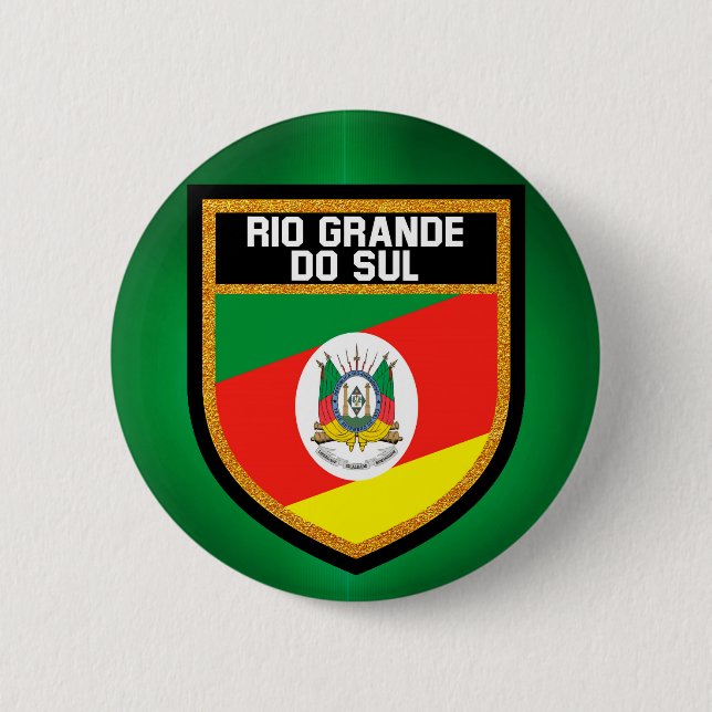 Rio Grande do Sul Flag Button (Front)