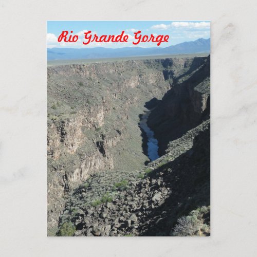 Rio Grande Gorge Postcard