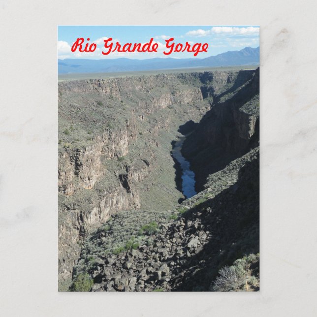 Rio Grande Gorge Postcard (Front)