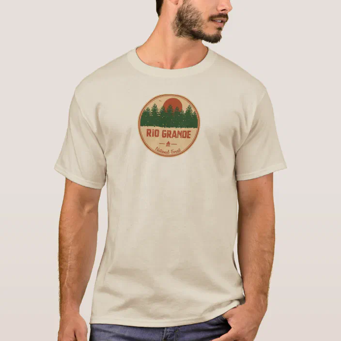 Rio Grande National Forest Retro Style Sign Unisex T-Shirt