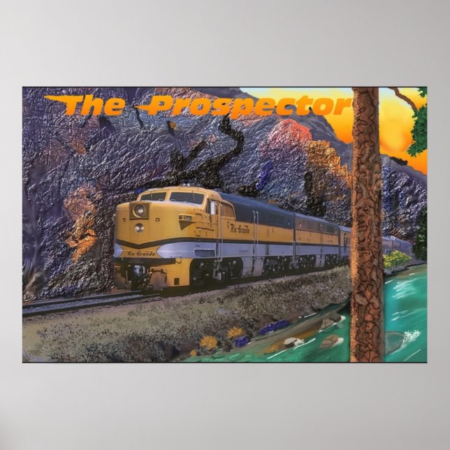 Rio Grande Prospector in the Royal Gorge Poster (Front)