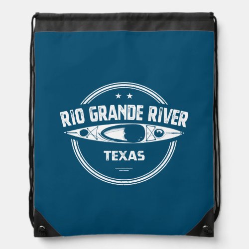 Rio Grande River Texas Drawstring Bag
