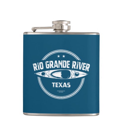 Rio Grande River Texas Flask