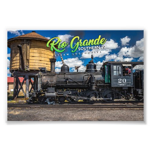 Rio Grande Southern 20 Steam Locomotive Photo Print