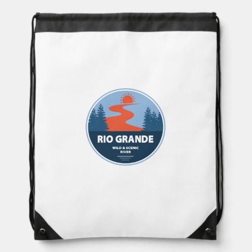 Rio Grande Wild and Scenic River Drawstring Bag