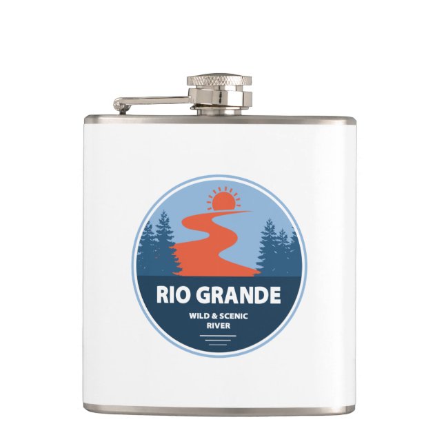 Rio Grande Wild and Scenic River Flask (Front)