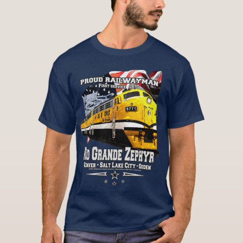 Rio Grande Zephyr Denver Ogden train T_Shirt
