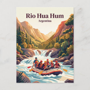 Rio Hua Hum, Argentina Postcard