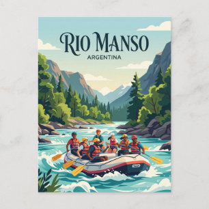 Rio Manso, Argentina Postcard