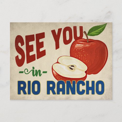 Rio Rancho New Mexico Apple _ Vintage Travel Postcard