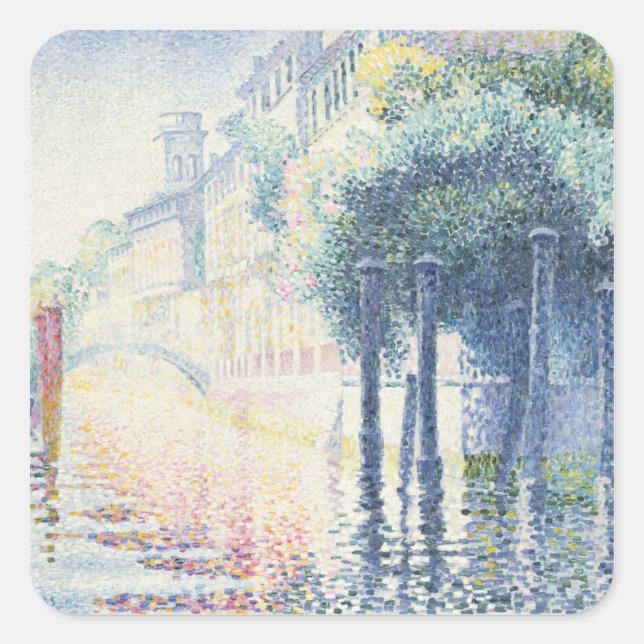 Rio San Trovaso, Venice, 1903-4 Square Sticker (Front)