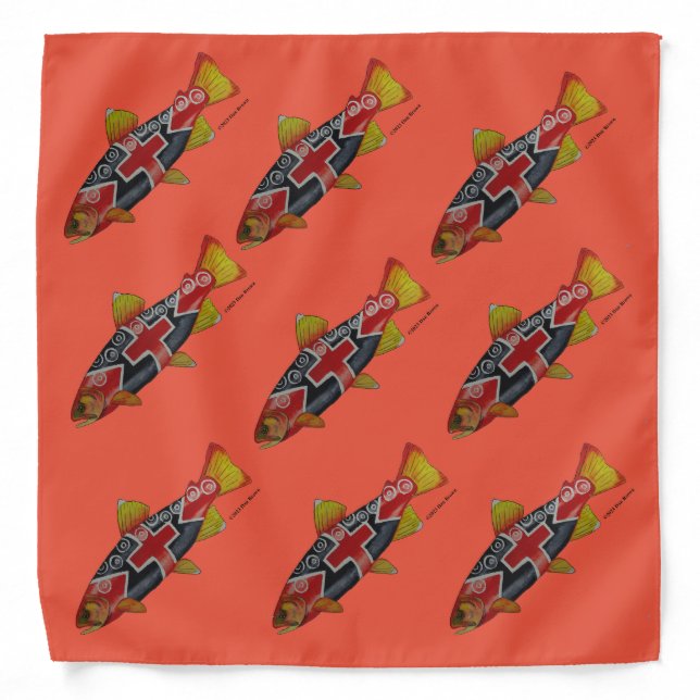 Rio Yaqui Trout;  Bandana (Front)