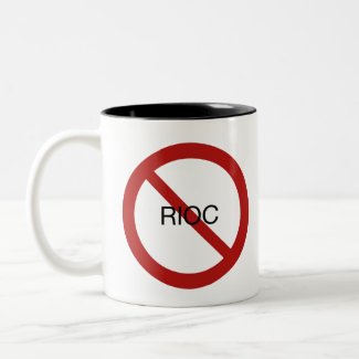 RIOC Must Go Two-Tone Coffee Mug