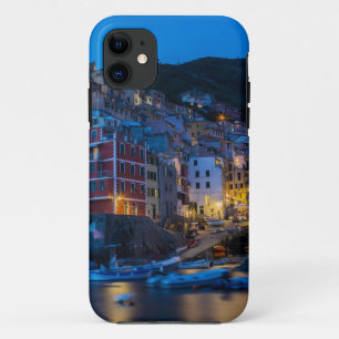 Riomaggiore at night Cinque Terre Liguria Italy iPhone 11 Case