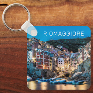 Riomaggiore Cinque Terre La Spezia Italy Panorama Keychain