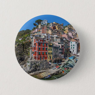 Riomaggiore Cinque Terre Liguria Italy Button