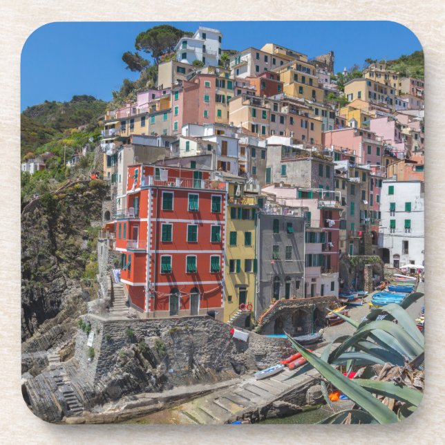 Riomaggiore Cinque Terre Liguria Italy Drink Coaster (Front)