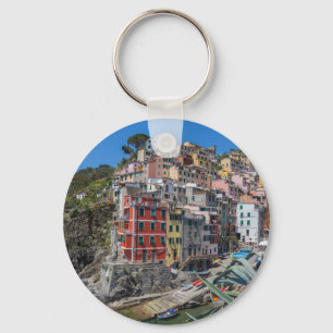 Riomaggiore Cinque Terre Liguria Italy Keychain