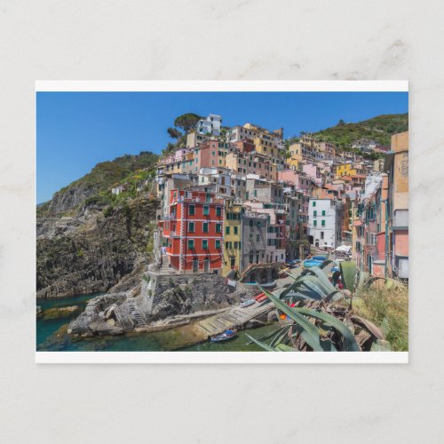 Riomaggiore Cinque Terre Liguria Italy Postcard