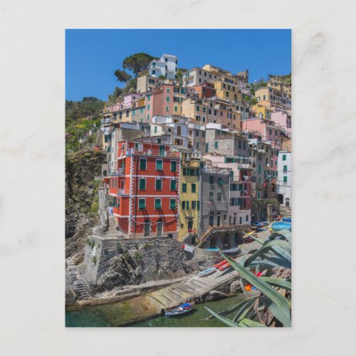 Riomaggiore Cinque Terre Liguria Italy Postcard