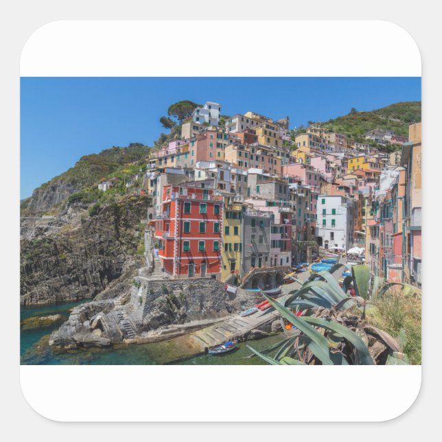 Riomaggiore Cinque Terre Liguria Italy Square Sticker (Front)