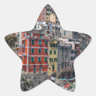Riomaggiore Cinque Terre Liguria Italy Star Sticker